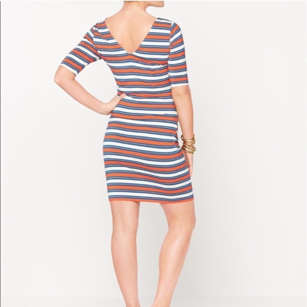 [Rachel Zoe] Stripped Body Con Maternity Dress